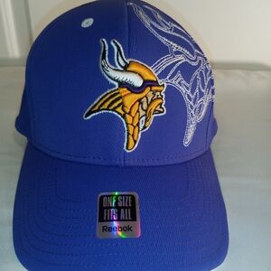 Minnesota Vikings Reebok NFL Sideline Hat Flex Fit Purple Football Team Cap